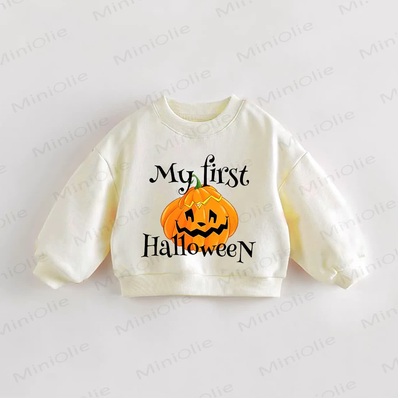 MY FIRST HALLOWEEN Baby Toddler Cream Sweatshirt - Cream - 3-5T - image 1