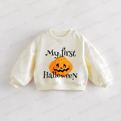 MY FIRST HALLOWEEN Baby Toddler Cream Sweatshirt - Cream - 3-5T - image 1