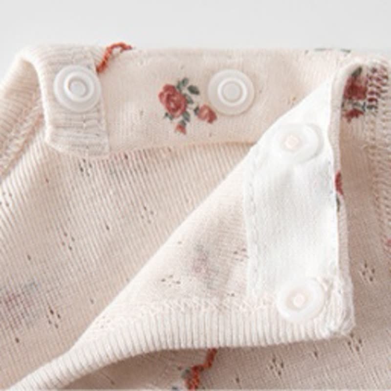 Toddler Baby Girls Floral Ruffle Collar Pajama Set - image 5