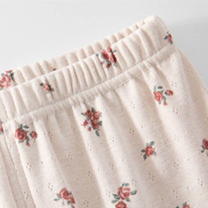 Toddler Baby Girls Floral Ruffle Collar Pajama Set - image 6