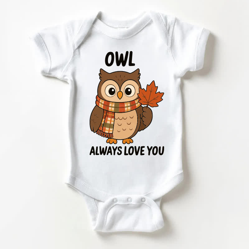 OWL ALWAYS LOVE YOU Baby White Bodysuit - White - 18-24M - image 1