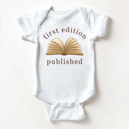 FIRST EDITION PUBLISHED Baby White Book Bodysuit - White - 18-24M - image 1