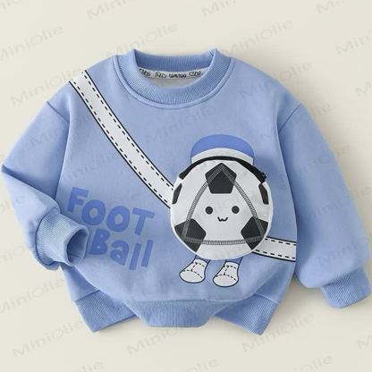 Toddler Patch Pocket Crewneck Sweatshirt - Blue - 8-9T - image 4