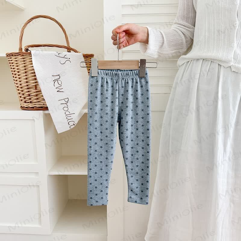 Toddler Floral Cotton Leggings - LightGray - 8-9T - image 6