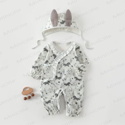 Baby Soft Cotton Cartoon Romper - Green Horse - 3-6M - image 5