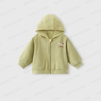 Toddler Animal Print Hooded Zip Coat - Green - 4-5T - image 3
