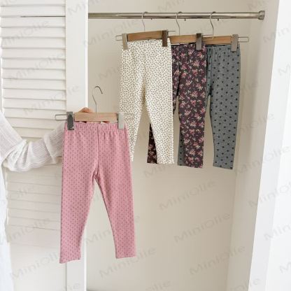 Toddler Floral Cotton Leggings - image 2