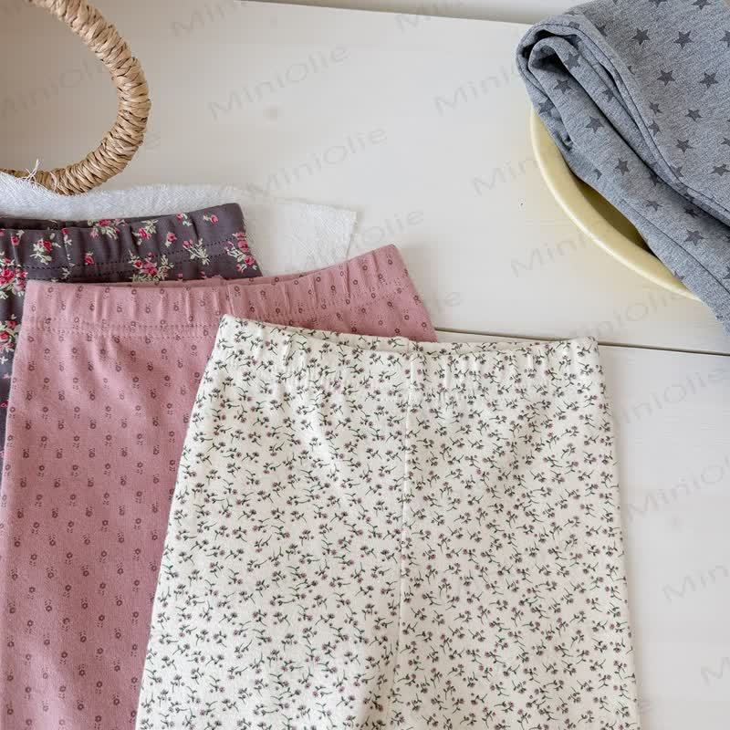 Toddler Floral Cotton Leggings - image 9