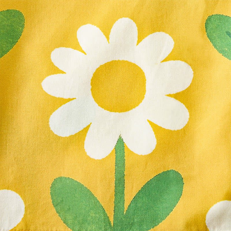 Baby Toddler Yellow Colorful Floral Short-Sleeve Set - image 9