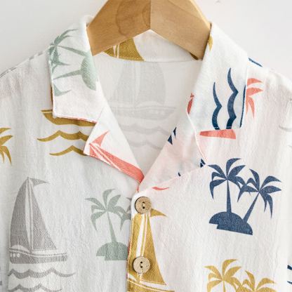 Baby Toddler Sailboat Shirt and Shorts 2-piece Set - image 6