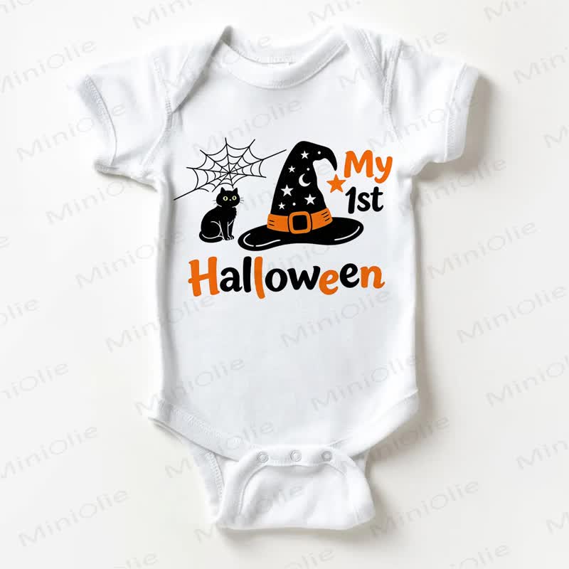 MY 1ST HALLOWEEN Baby White Bodysuit - White - 18-24M - image 1