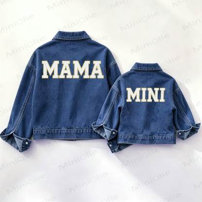 MAMA/MINI Family Denim Jacket - Blue - XXL - image 1