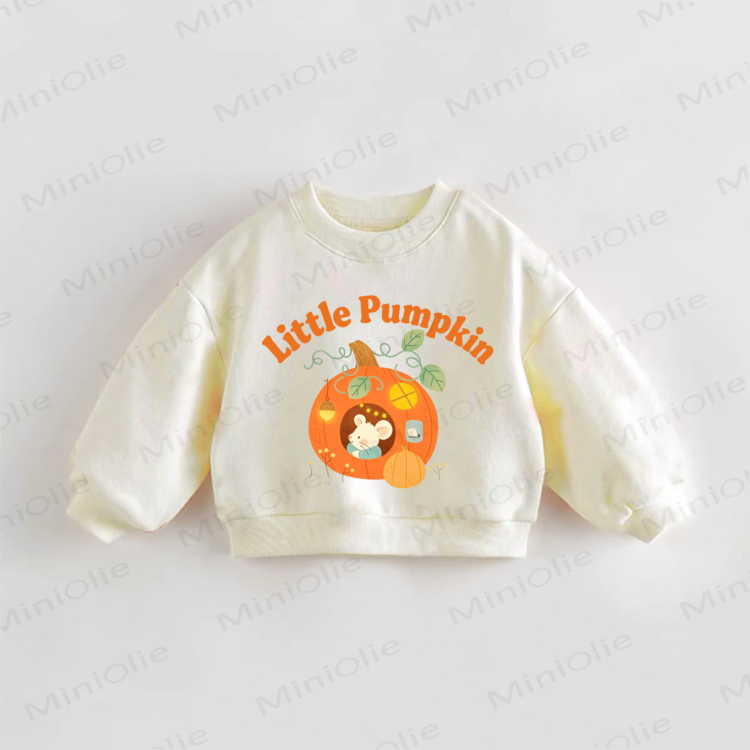 LITTLE PUMPKIN Baby Toddler Cream Sweatshirt - Cream - 3-5T - image 1