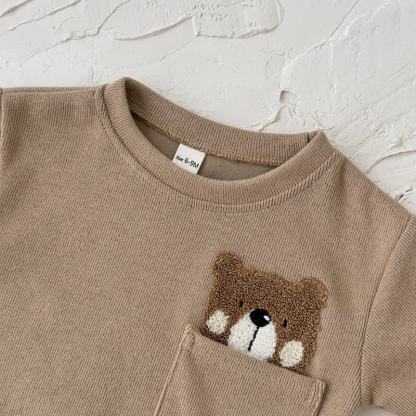 Baby Bear Pocket Sweatshirt and Jogger 2-piece Set - image 5