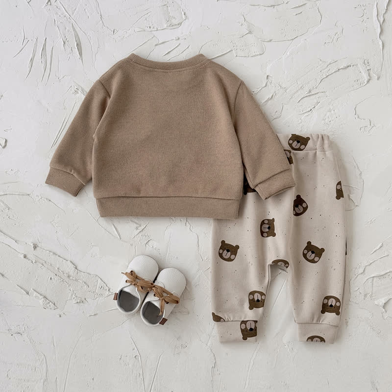 Baby Bear Pocket Sweatshirt and Jogger 2-piece Set - image 4