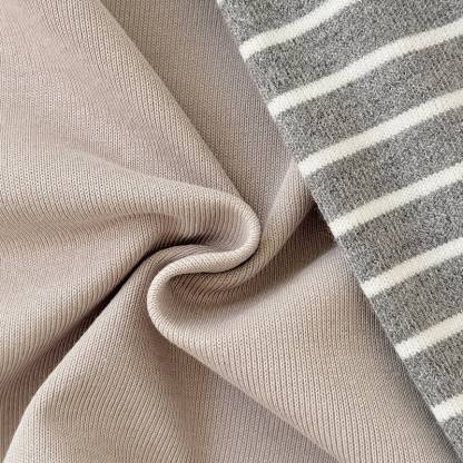 HELLO Baby Beige Sweatshirt and Striped Pants 2-piece Set - image 8