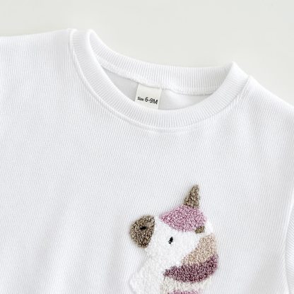 Baby Plush Animal Sweatshirt and Legging 2-piece Set - image 6