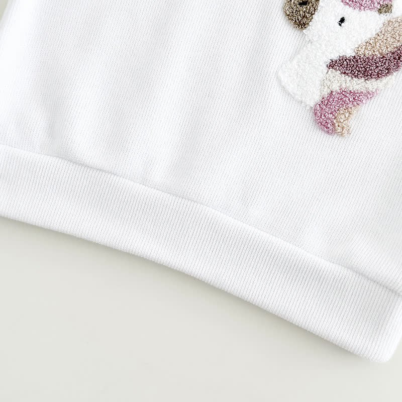Baby Plush Animal Sweatshirt and Legging 2-piece Set - image 7