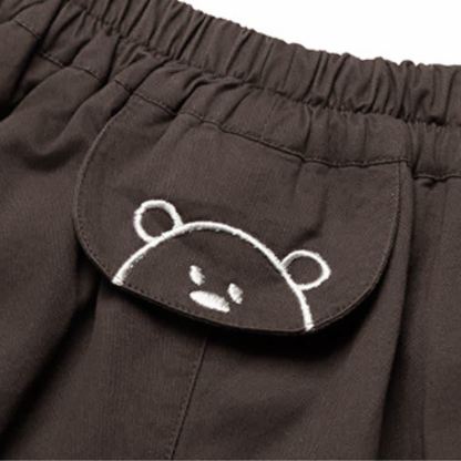 Toddler Solid Color Bear Flap Pants - image 6