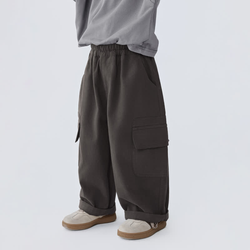 Toddler Gray Relaxed Cargo Pants - image 3