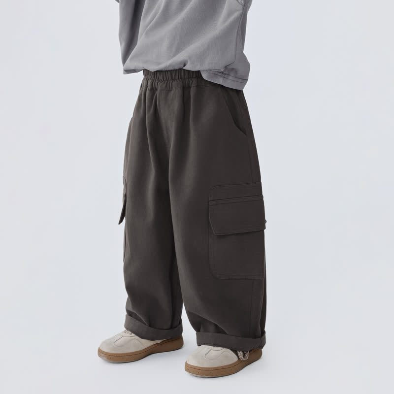 Toddler Gray Relaxed Cargo Pants - image 3