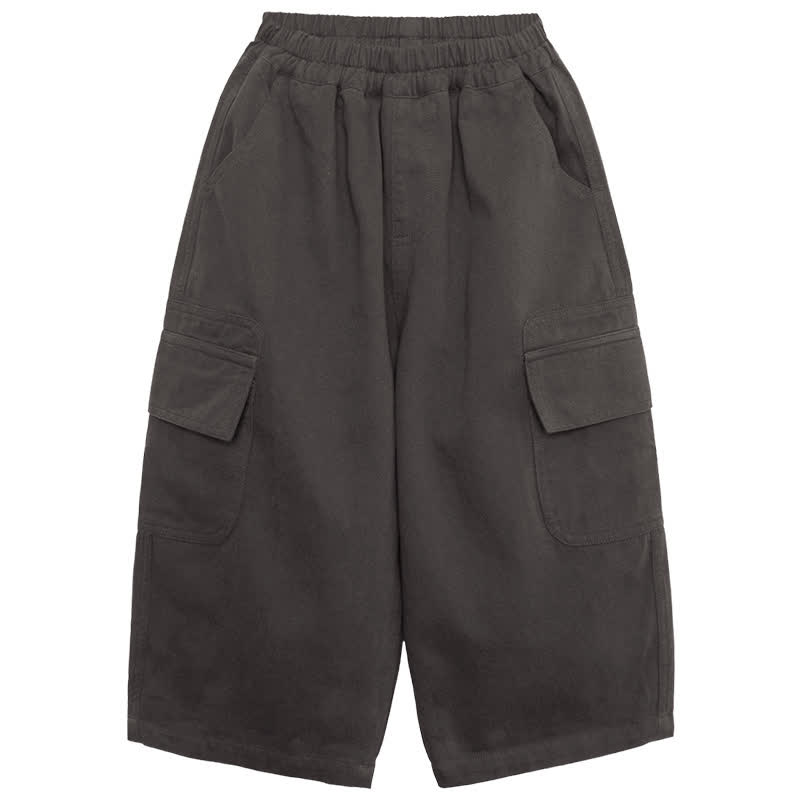 Toddler Gray Relaxed Cargo Pants - Gray - 8-9T - image 2