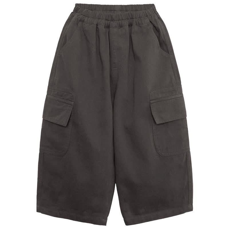 Toddler Gray Relaxed Cargo Pants - Gray - 8-9T - image 2