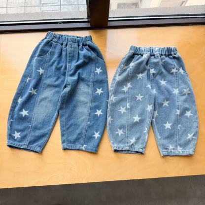 Toddler Star Print Denim Pants - image 4