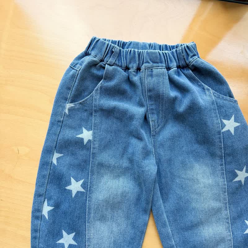 Toddler Star Print Denim Pants - image 6