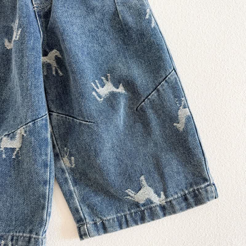 Toddler Horse Print Denim Pants - image 9