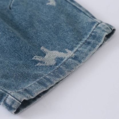 Toddler Horse Print Denim Pants - image 10