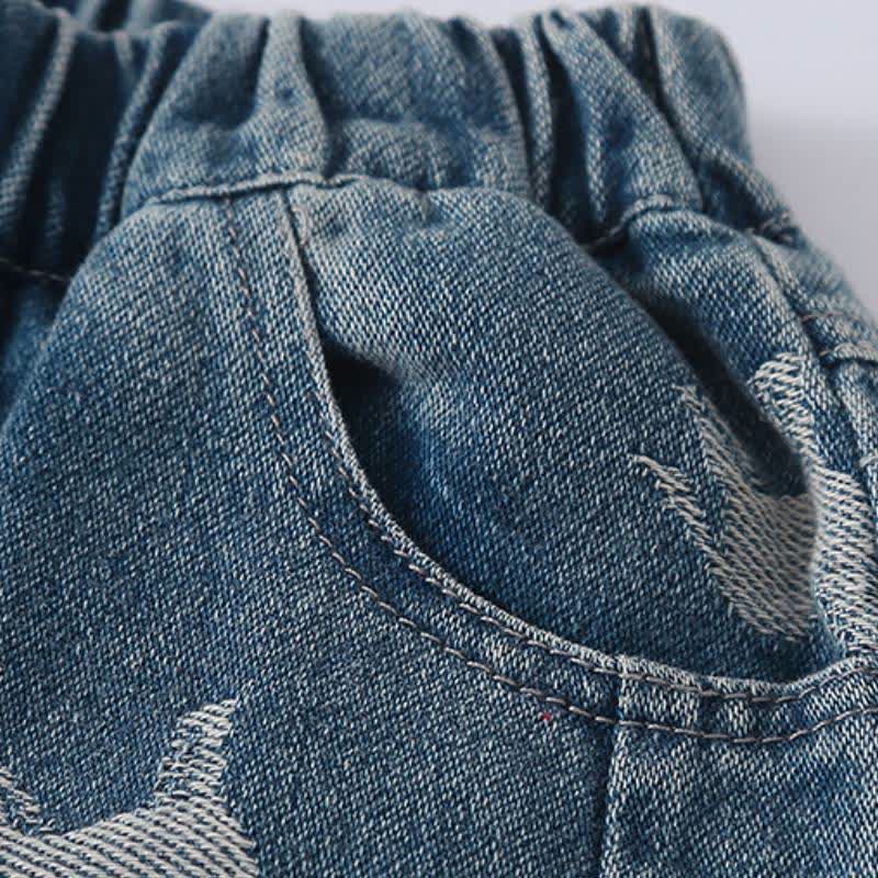 Toddler Horse Print Denim Pants - image 7