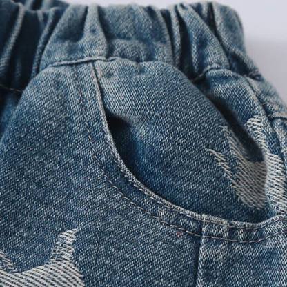 Toddler Horse Print Denim Pants - image 7