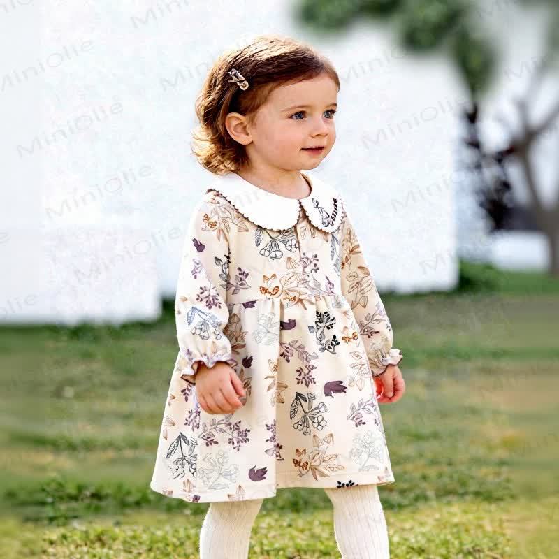 Baby Vintage Floral Peter Pan Collar Dress - image 4