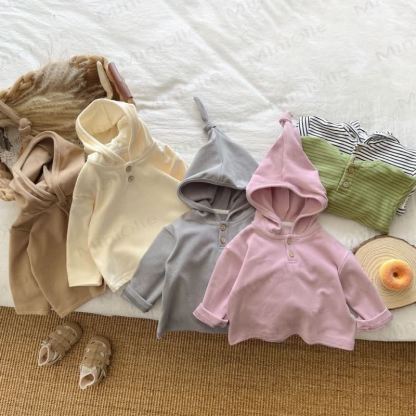 Toddler Soft Striped Hooded Shirt - image 3