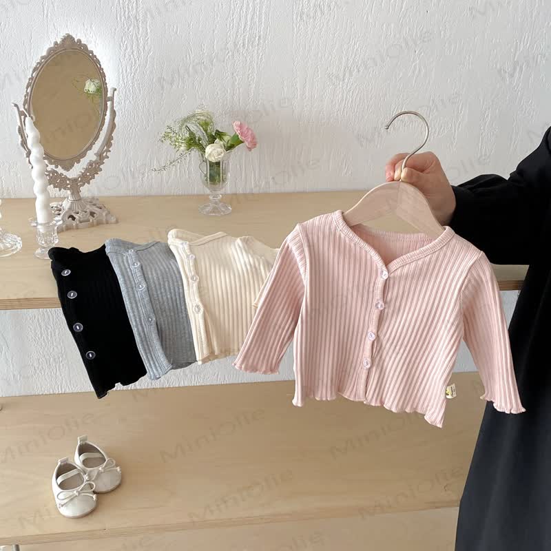 Baby Soft Rib Knit Button Front Cardigan Coat - image 2
