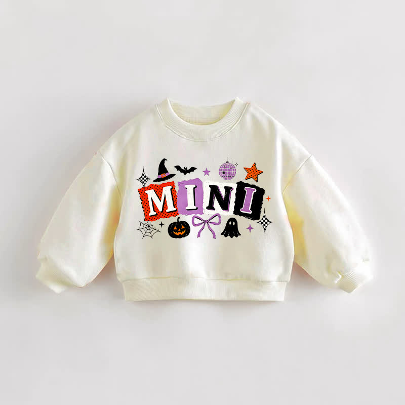 MINI Baby Toddler Halloween Elements Cream Sweatshirt - Cream - 3-5T - image 1