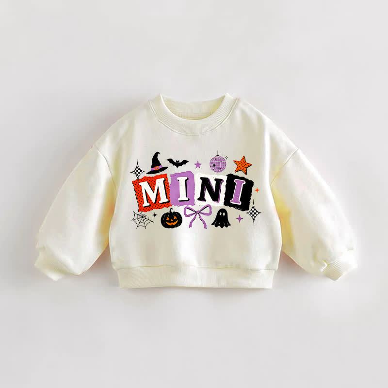 MINI Baby Toddler Halloween Elements Cream Sweatshirt - Cream - 3-5T - image 1