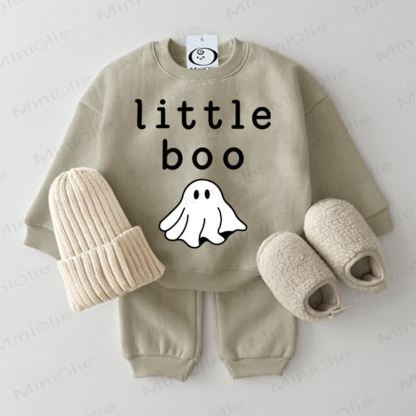 LITTLE BOO Baby Sweatshirt 2-piece Grey Green Set - Grey Green - 2-3T - image 1
