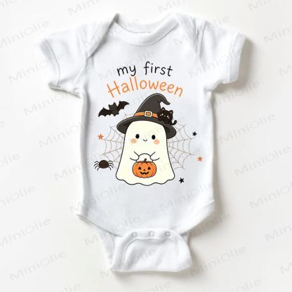 MY FIRST HALLOWEEN Baby White Bodysuit - White - 18-24M - image 1
