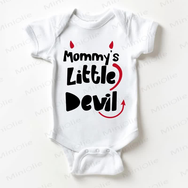 MOMMY'S LITTLE DEVIL Baby White Bodysuit - White - 18-24M - image 1