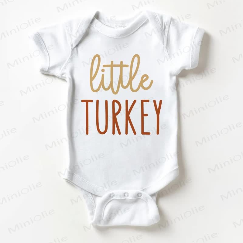 LITTLE TURKEY Baby White Bodysuit - White - 18-24M - image 1
