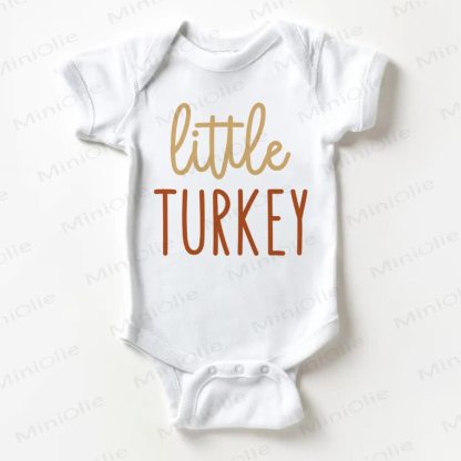 LITTLE TURKEY Baby White Bodysuit - White - 18-24M - image 1