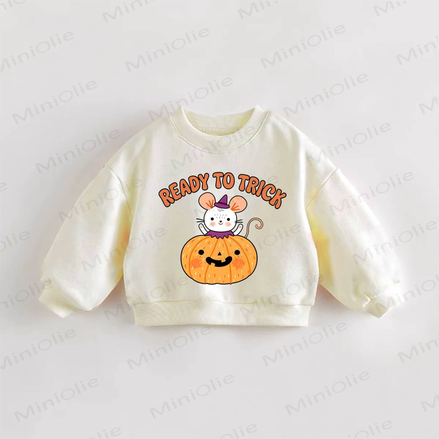 READY TO TRICK Baby Toddler Cream Sweatshirt - Cream - 3-5T - image 1