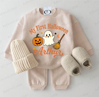 MY FIRST HALLOWEEN ARTHUR Baby Sweatshirt 2-piece Set - Beige - 2-3T - image 1