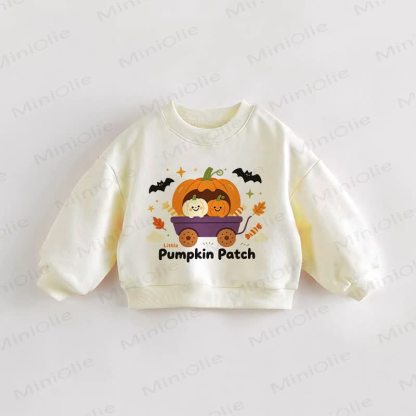 LITTLE PUMPKIN PATCH Baby Toddler Pumpkin Sweatshirt - Cream - 3-5T - image 1