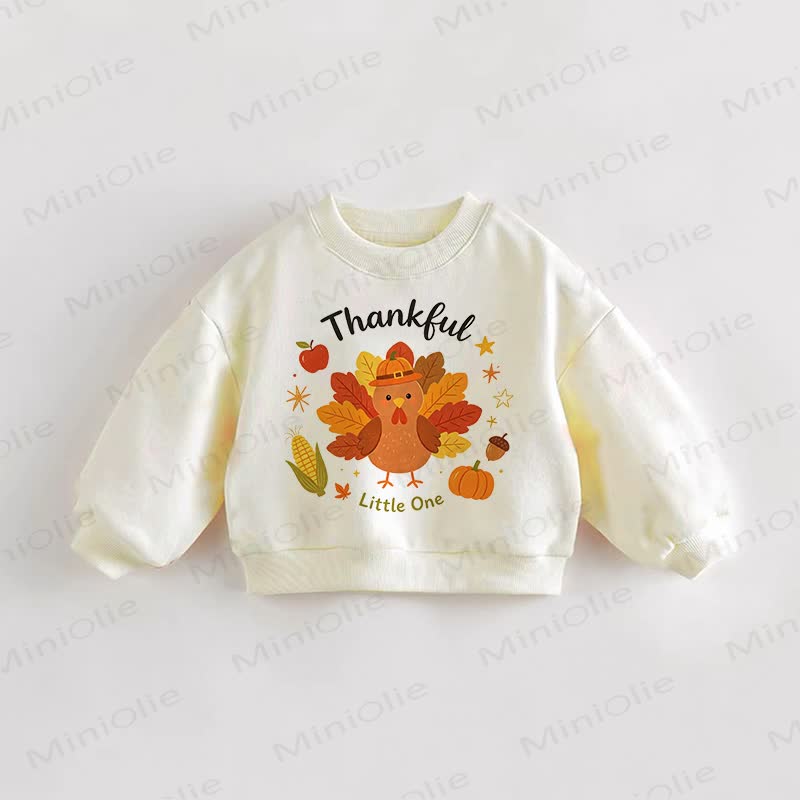 THANKFUL LITTLE ONE Baby Toddler Cream Sweatshirt - Cream - 3-5T - image 1