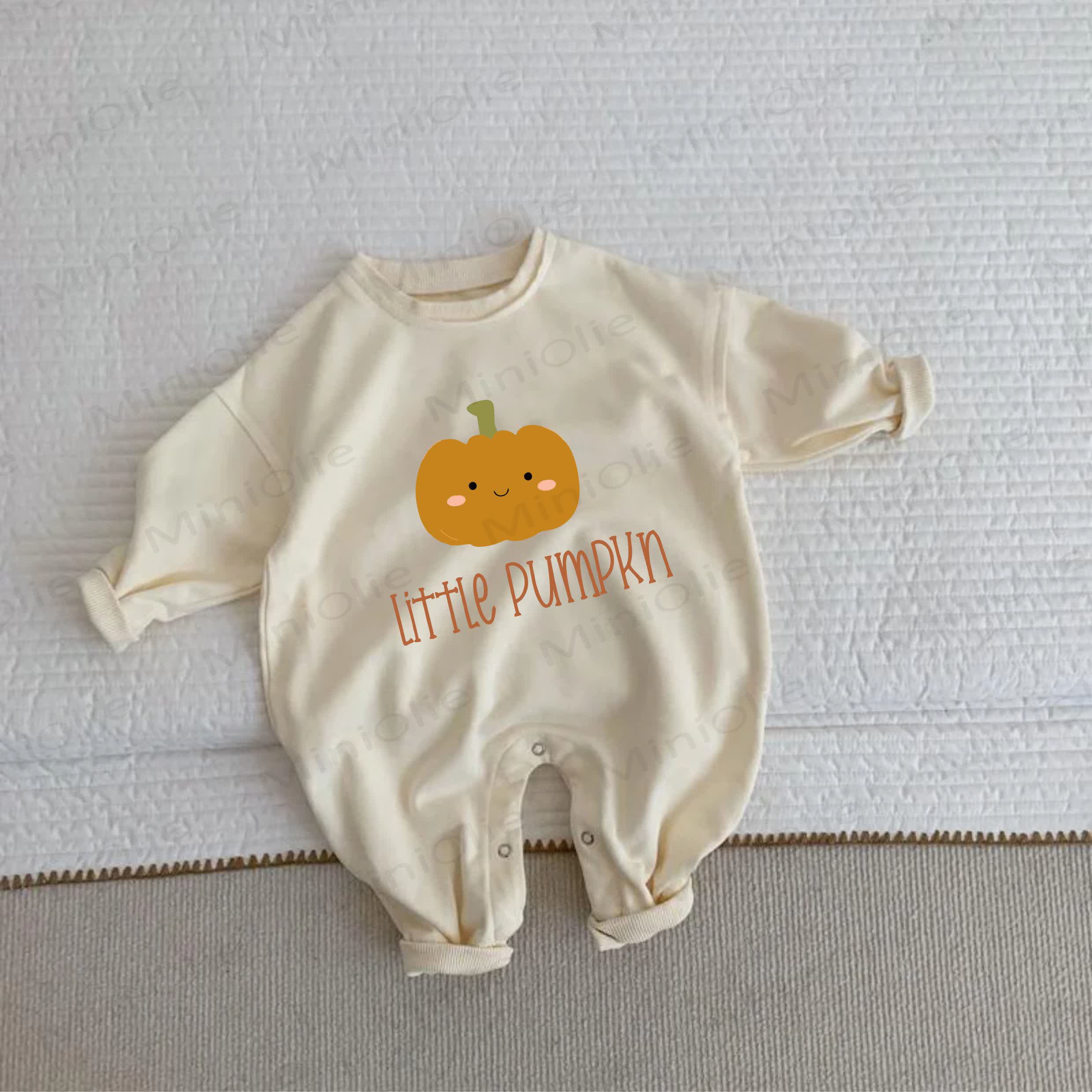 LITTLE PUMPKIN Baby Beige Romper - Beige - 2-3T - image 1