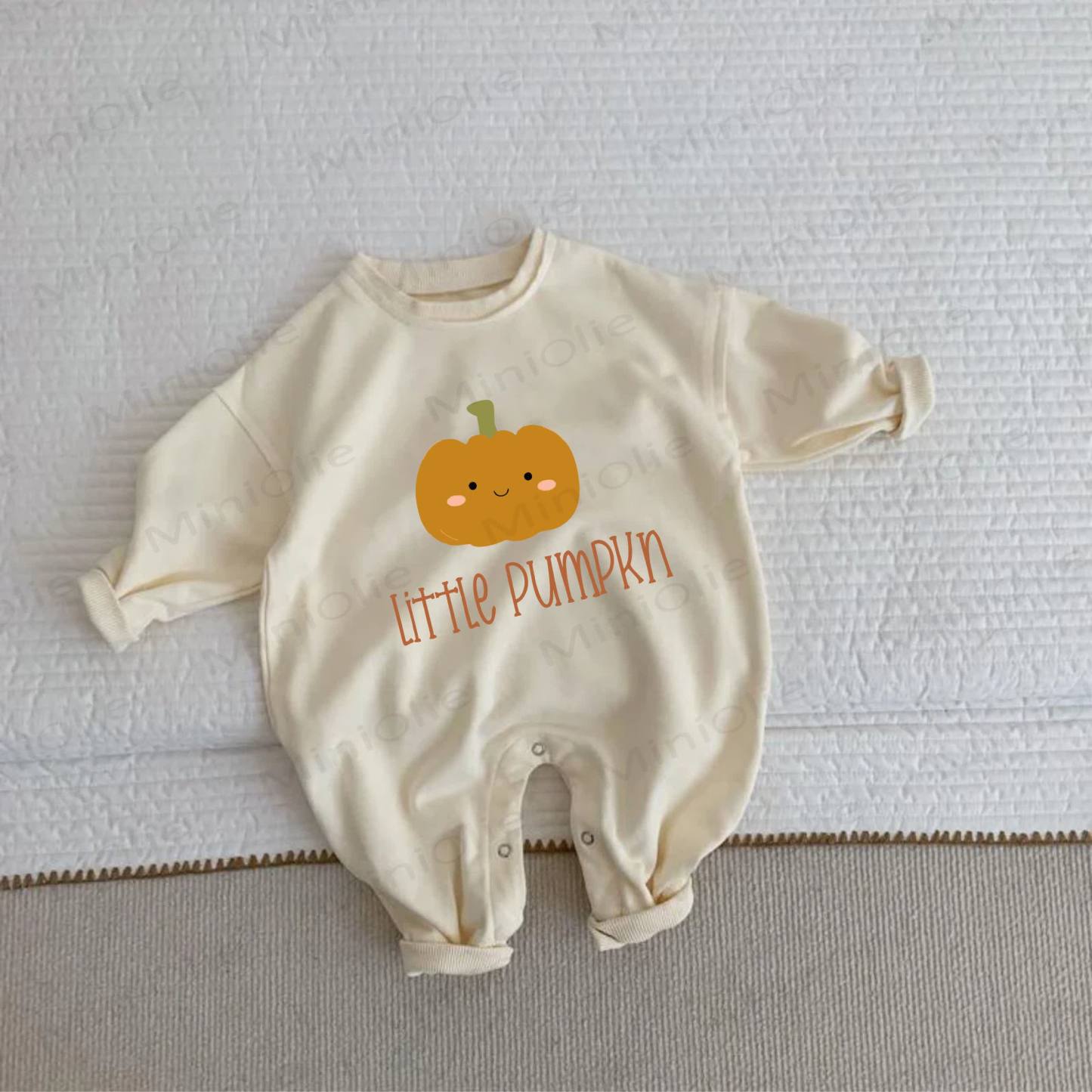 LITTLE PUMPKIN Baby Beige Romper - Beige - 2-3T - image 1