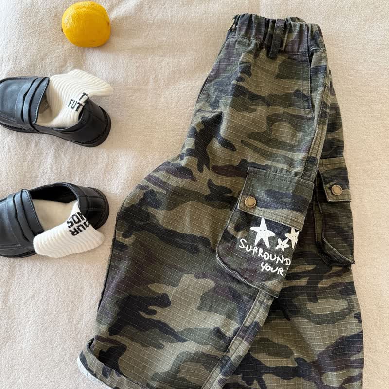 Toddler Boys Classic Relaxed Camo Cargo Pants - image 3